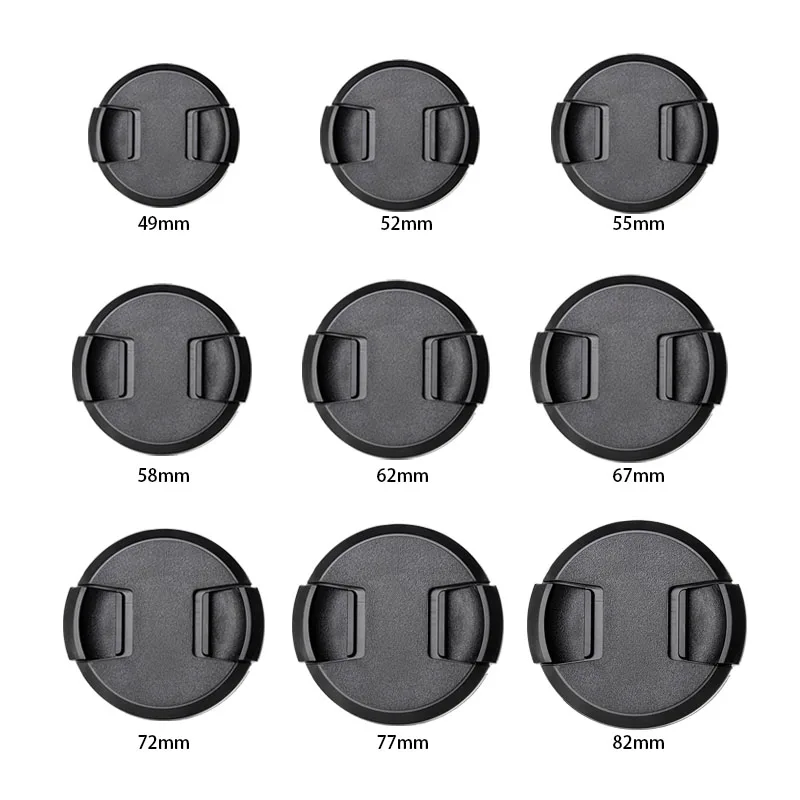 1Set Copriobiettivo Per Fotocamera 40.5/49/52/55/58/62/67/72/77/82Mm Copertura Di Protezione Per Canon Nikon Sony Fujifilm Leica Lens Accessories