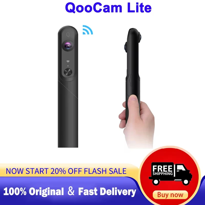 Kandao QooCam Lite 360&deg; Camera 2D VR 4K HD Panoramic Camera Handheld Sports Video Recorder