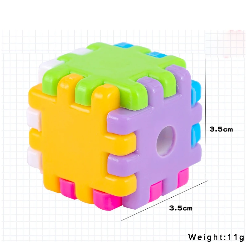 4pcs Creative Rubik's Cube Pencil Sharpener Children's Detachable