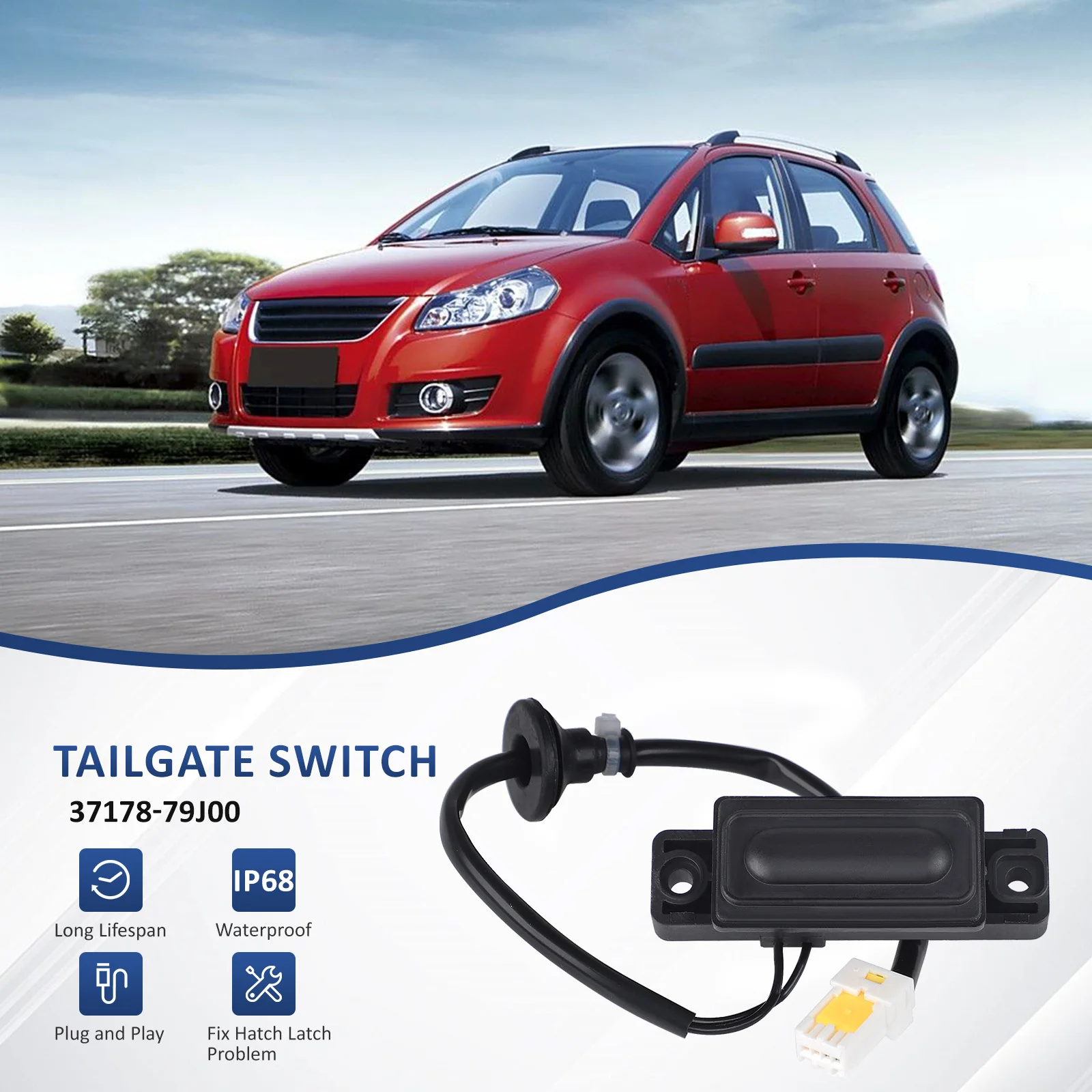 CNSPEED Tailgate Trunk Opening Switch Button For Suzuki SX4