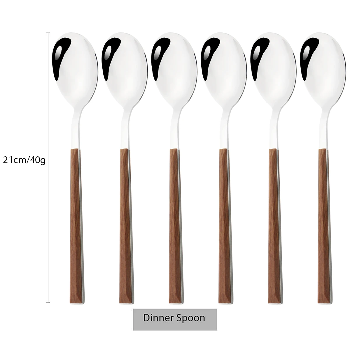 6pcs dinner spoon