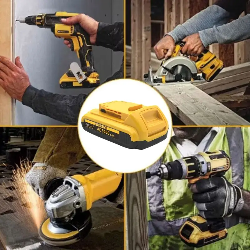 100% for DeWalt 18V 20V 3Ah Max Lithium Batteries DCB203 Li ion Battery Replacement DCB206 DCB205 DCB204 DCB200 Power Tools S537e18fdf23f4c38916e4761dc410e4fL