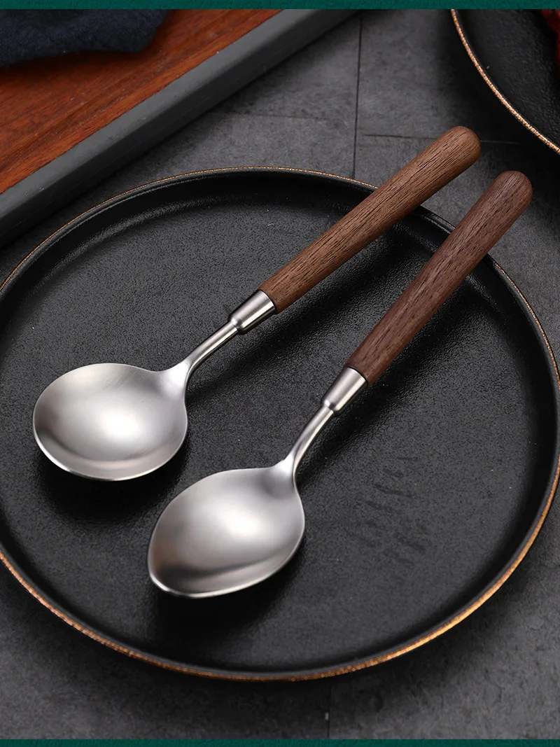 Wooden Handle Cutlery Set _12