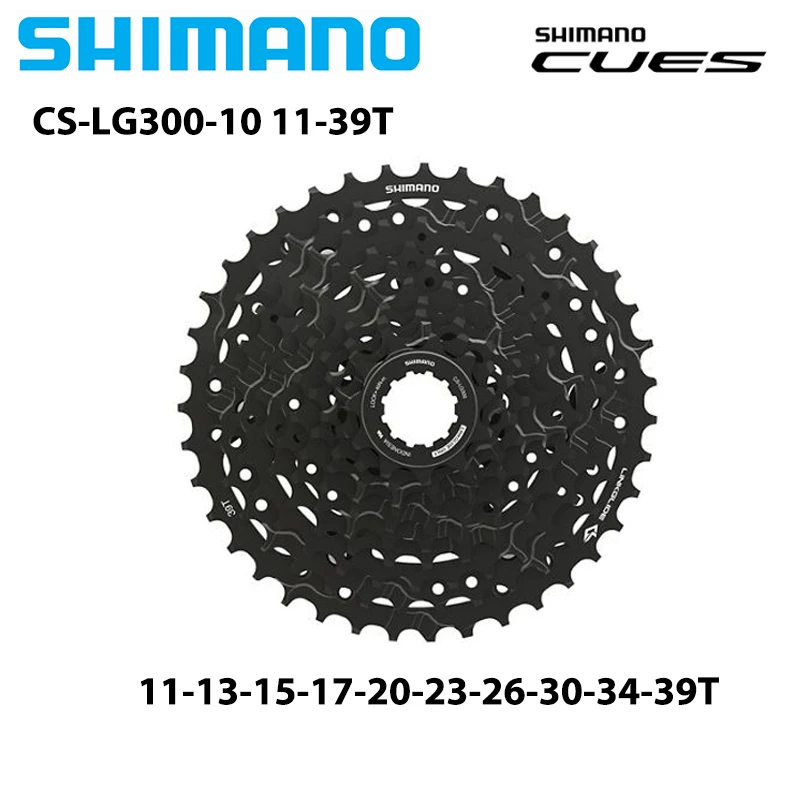 Linkglide Shimano Cassette Shimano Cues 10 Vitesses 11-48 Dents - Pour Vélos électriques - Noir Transmission Vélo électrique