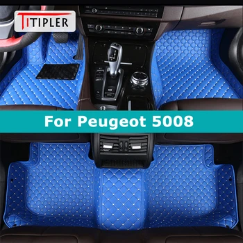 TITIPLER Custom Car Floor Mats – Fit for Peugeot 5008 (2016–2023), Auto Carpet Foot Mats 1