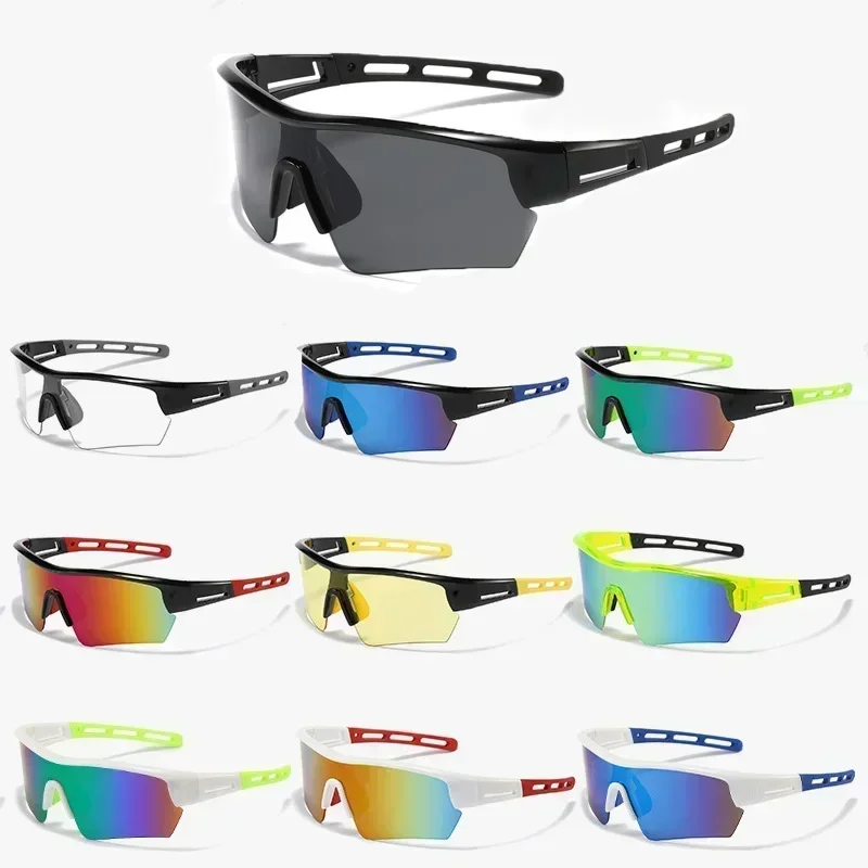 New Outdoor Windproof Dustproof Athletic Glasses Bicycle Cycling Sunglasses Men and Women Fashion Colorful Sunglasses
