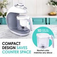 Baby Food Maker - 2-in-1 Steamer & Puree Blender with Timer, One-Press Processor & Auto Shutoff - Cook & Steam Fruits 2
