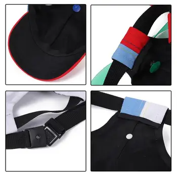 Dog Propeller Hat Pet Outdoor Sports Hats With Ear Holes Dog Hat Rainbow Helicopter Top Hat For Small Dogs Puppy Cats Supplies 4