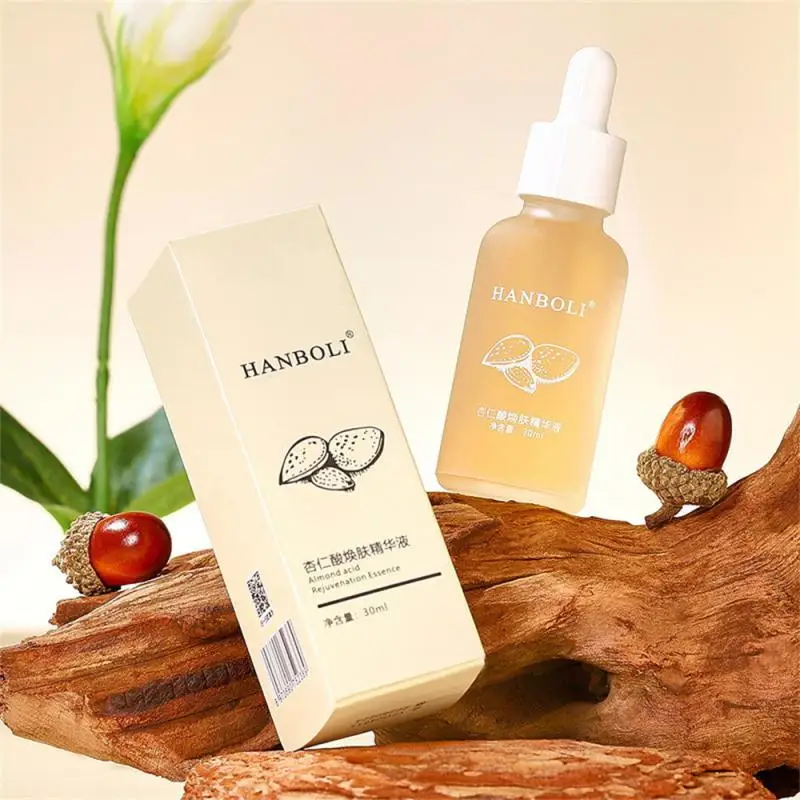 

1PCS Almond Acid Face Serum Hydrating Softening Keratin Revitalizing Essence Delicate Pore Firming Skin Gentle Facial Cosmetics