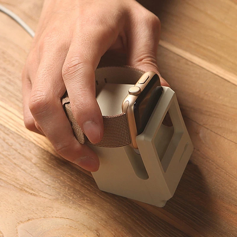 حامل شاحن سيليكون لساعة أبل 7 6 5 4 IWatch 3 2 1 ج...