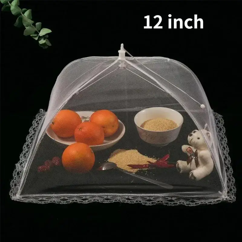 Practical Food Cover Mesh Foldable Kitchens Anti Fly Mosquito Tent Dome Net Umbrella Picnic Protect Dish Cover Kitchen Accessory