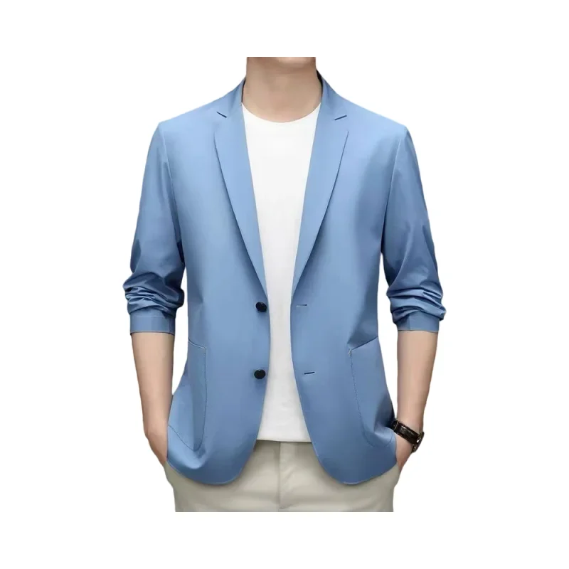13801 Summer Korean suit set, men's temperament, formal attire, autumn and winter suit, for professional wear