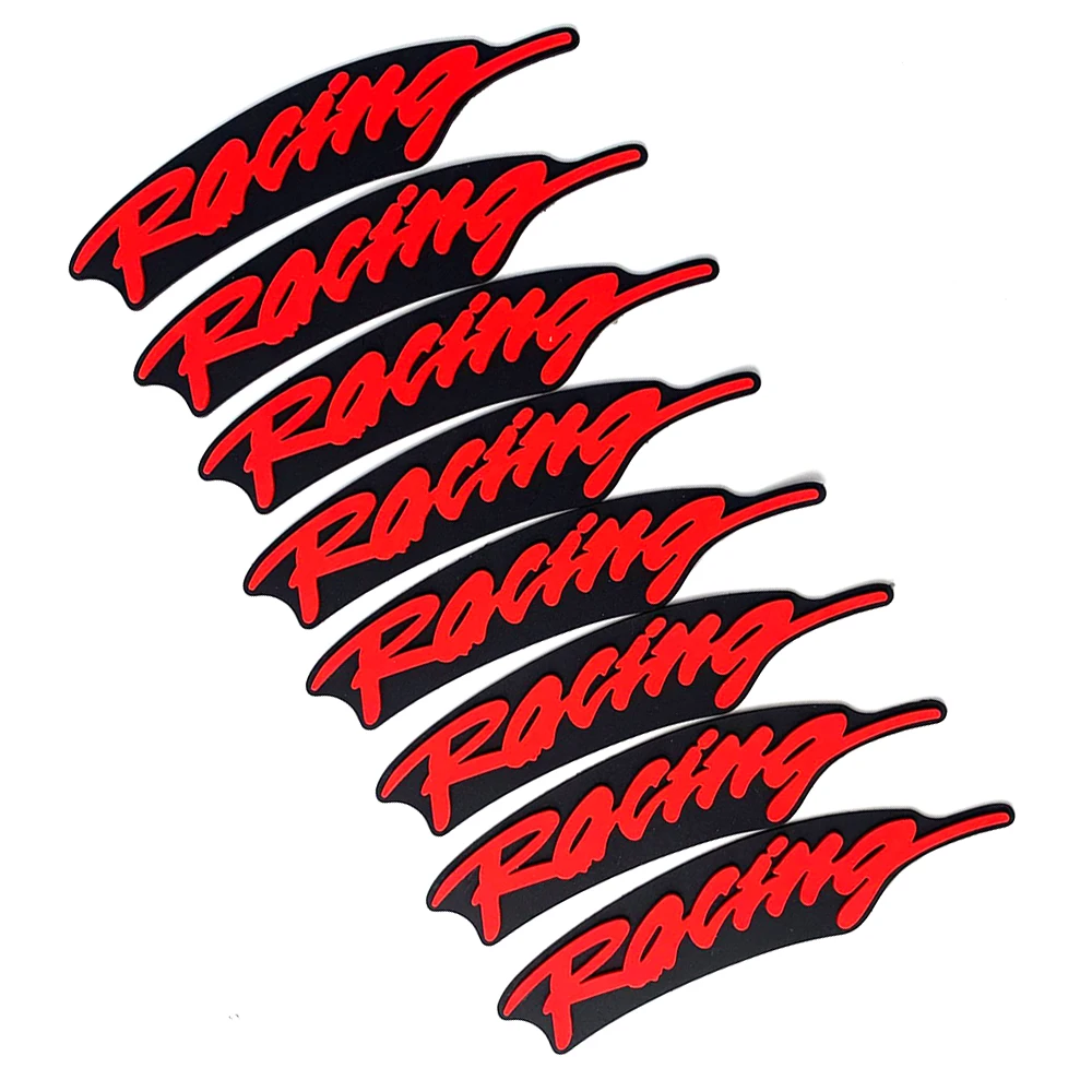 3D 자동차 바퀴 튜닝 도요타 혼다 마세라티 포르쉐 BMW 벤츠 아우디 폭스바겐 미쓰비시에 대한 영구 고무 결합 된 레터링 스티커