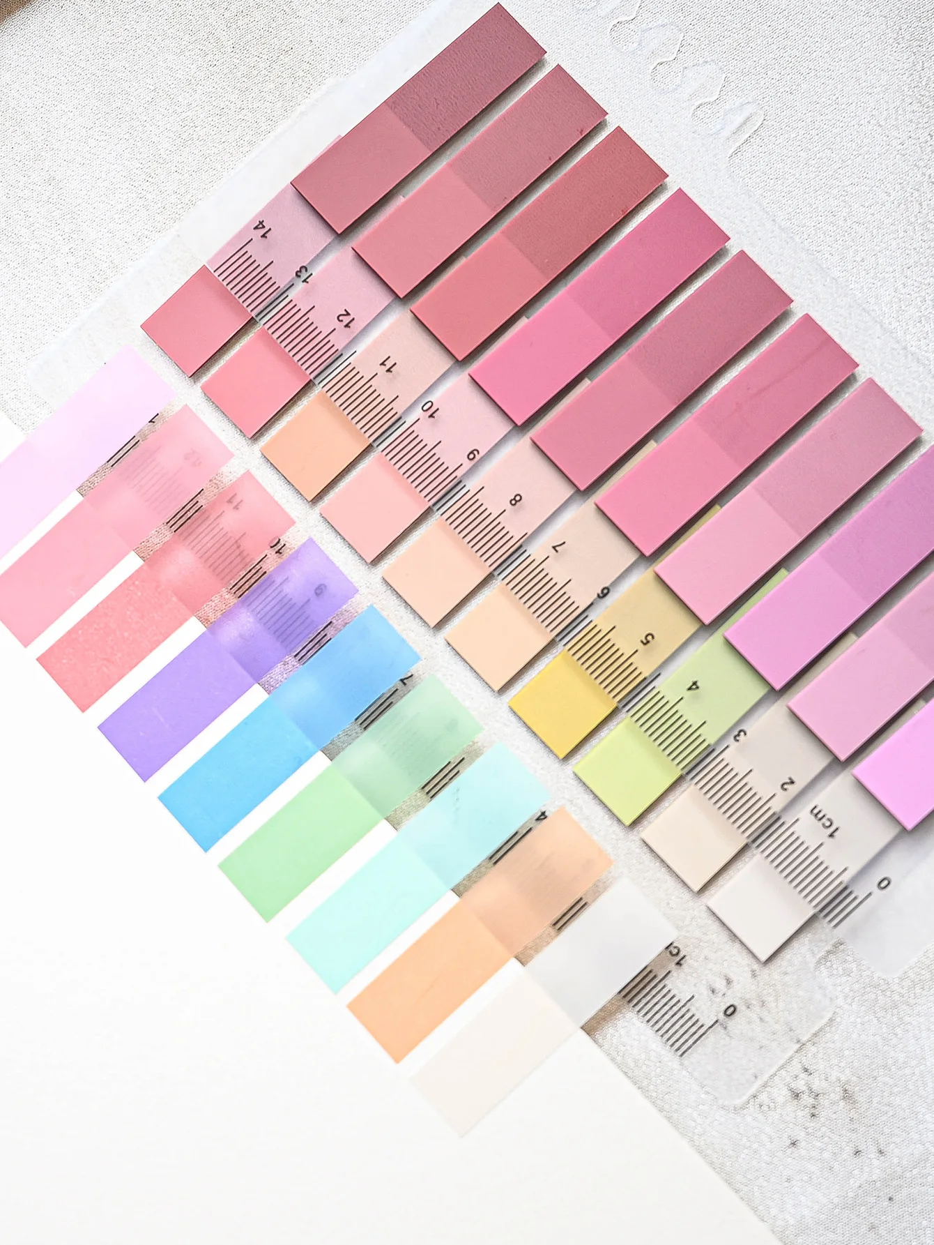 Colorful Transparent Index Memo Pads - Self-Adhesive Sticky Notes for Office & School Use (200 Sheets)