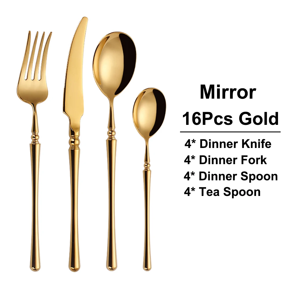 16Pcs Gold