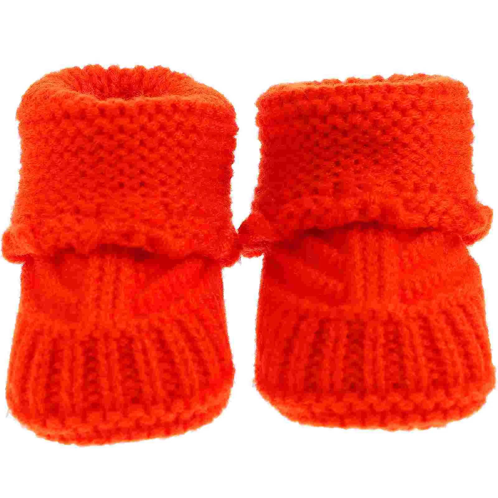 

Newborn Crochet Shoes Booties Handmade Knitted Thick Toddler Winter Footwear Baby Knitting For Infant