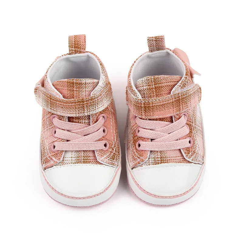 Baby Sneakers Boys Girls Shoes Classic Canvas Soft Non-Slip Sole Newborn Baby Toddler Casual Canvas Crib Shoes