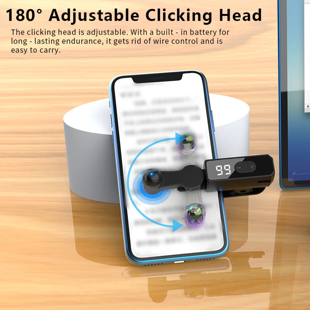 Auto Clicker for Phone Phone Screen Device Speed Clicker Fast Automatic Screen Clicker for Game Live Broadcast Likes Reward Task