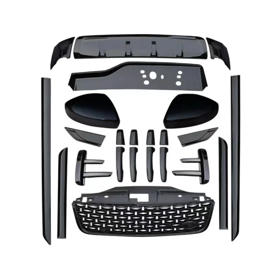 

Высококачественные комплекты черного кузова GW0033 для Land Rover Discovery 5, запасные части, автомобильные аксессуары с боковыми юбками, решетка, заднее крыло