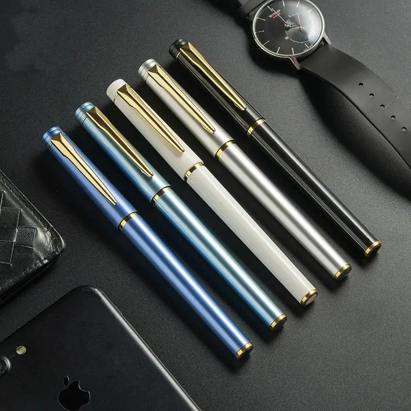 Metal Signature Pen Ballpoint  Core    Business Black Roller Ball s luxury elements crystal pen stardust ballpoint pen roller ball crystalline pen wedding gift pen