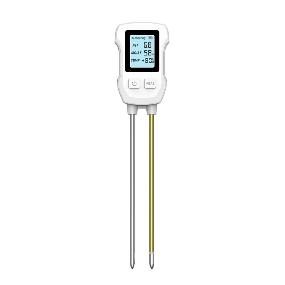 Digital Soil PH Meter 3in1 Soil Tester PH Moisture Temperature Test Kit LCD Scre