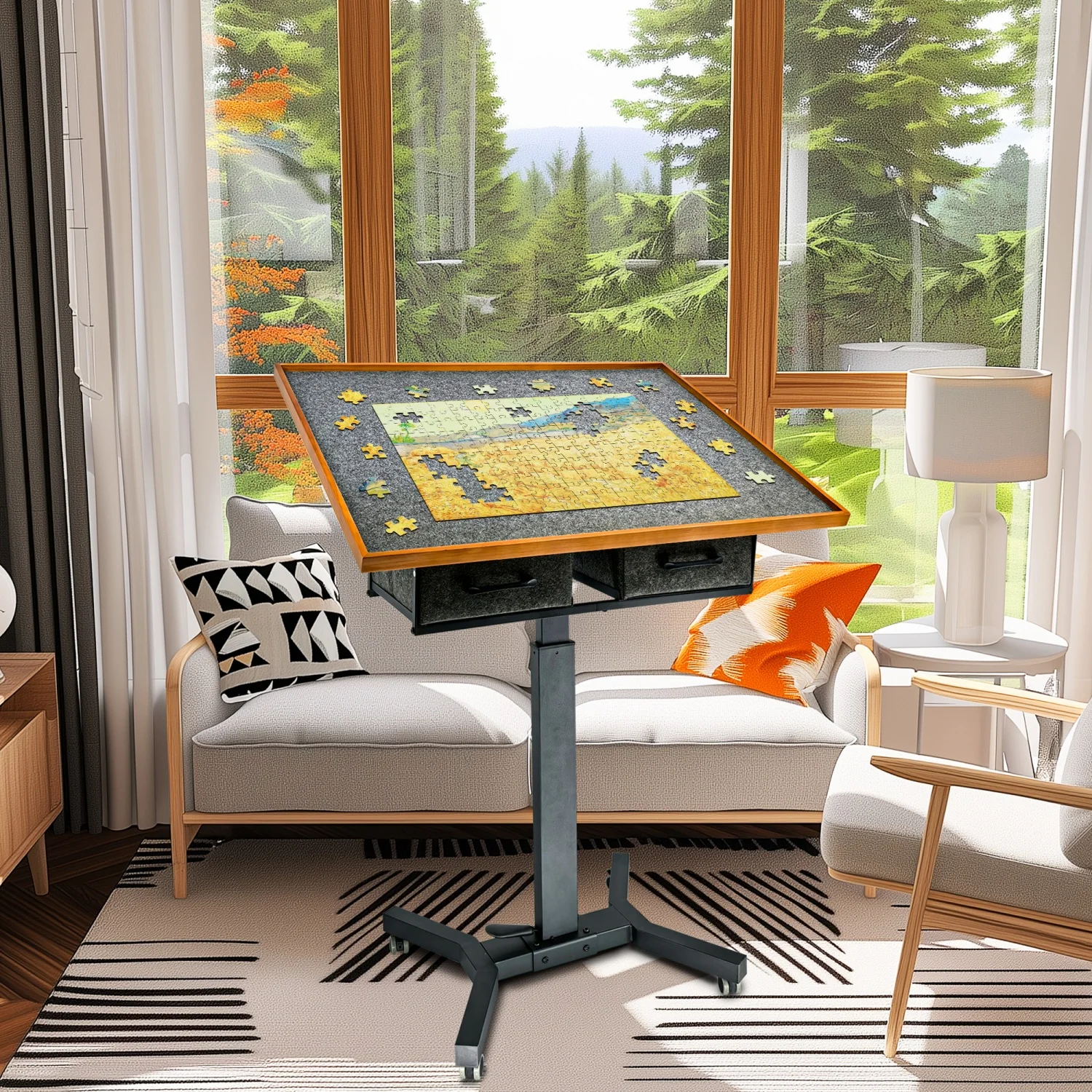 Table de puzzle pour 1000 pièces Yukon, plateau de puzzle Table de puzzle pour 1000 pièces Yukon, plateau de puzzle
