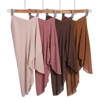 New Muslim Amira Instant Scarf Hijab Women Solid Color Headscarf Turban One Piece Head Wrap Islam Prayer Hijabs Niqab Nikab Hat