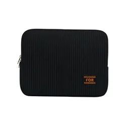 Striped Shockproof Laptop Sleeve Case - Portable Protective Notebook Cover, 13 - 14 Inch (B)
