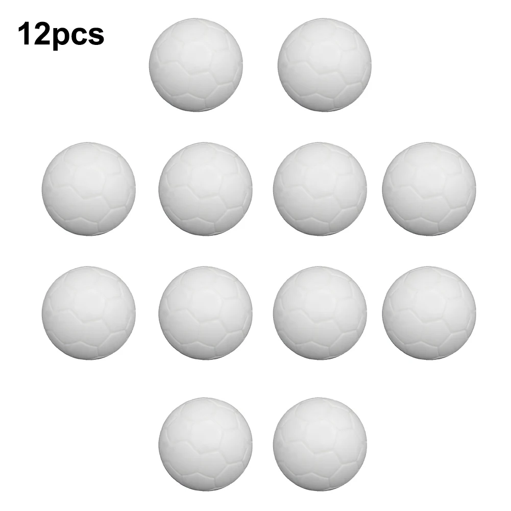 Description Picture 4 of itemFor Foosball Machines Table Football Games Table Foosball Soccer Balls Table Game White 12pcs 24g/pc 36mm Resin