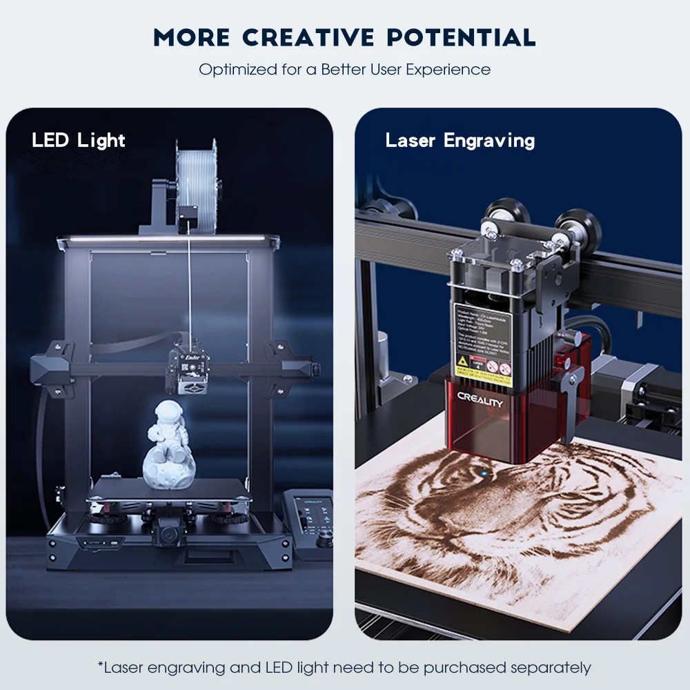 CREALITY Ender-3 S1 3D 프린터 직접 듀얼 기어 압출기 듀얼 Z 축 32Bit 자동 베드 레벨링 고정밀 CR 터치
