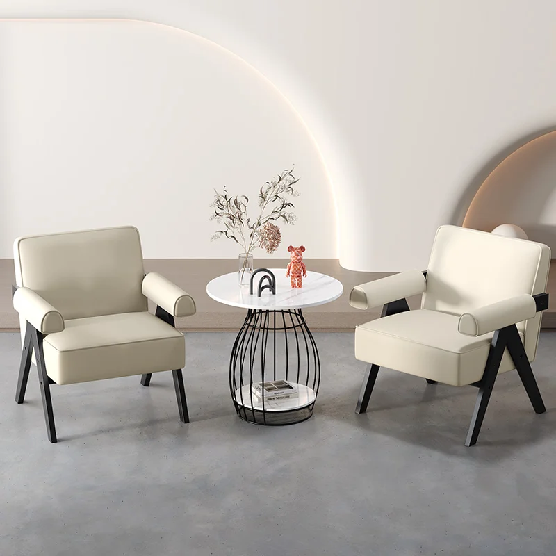 Lounge VIP Restaurant Chairs Bedroom Makeup Tables Backrest Designer Chairs Modern Wood Chaises Salle Manger Library Furniture