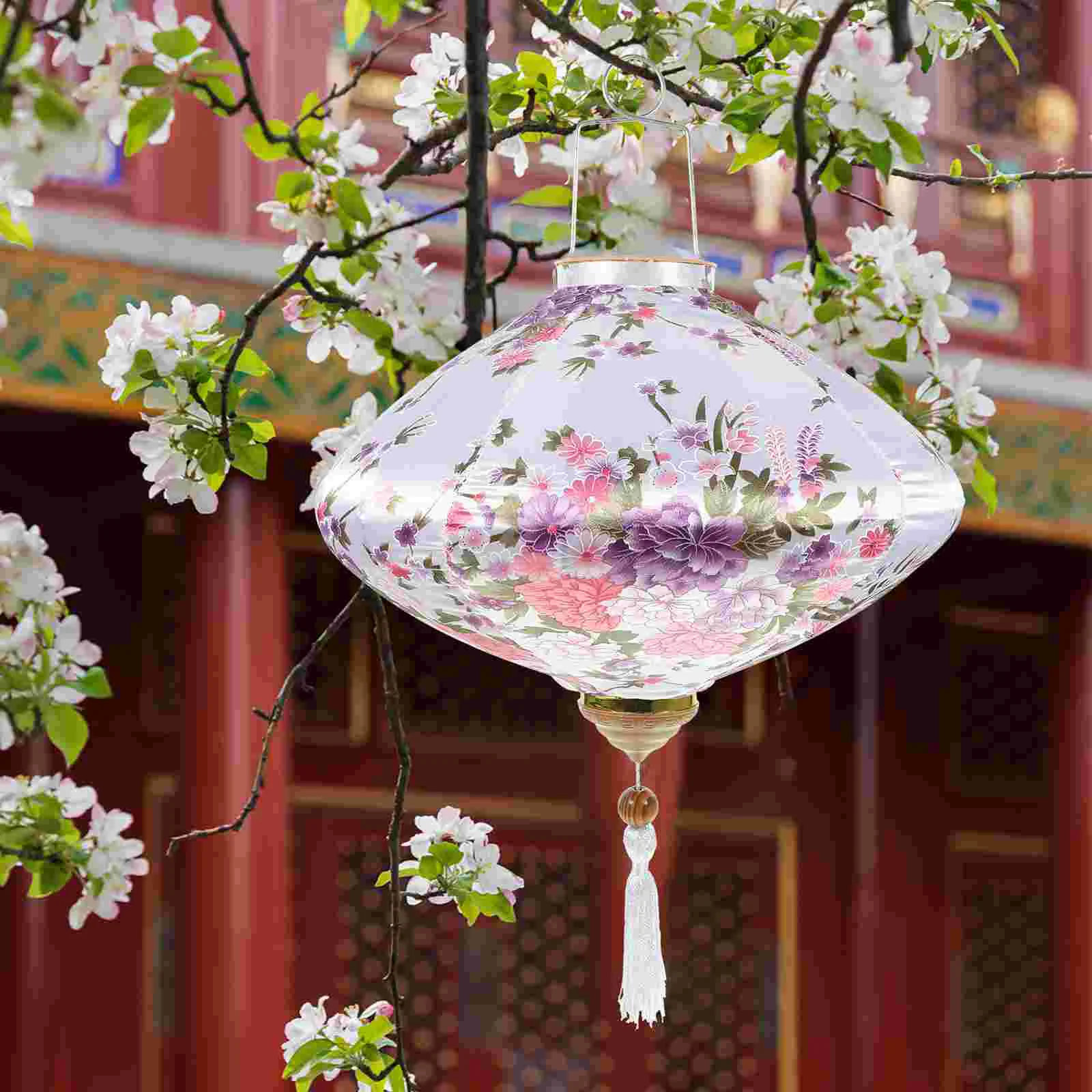 

Lantern Ornaments Chinese Floral Hanging New Year Decor Pendant Festival Creative Wedding