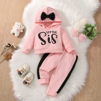 Girls Bow Hoodie Set 1