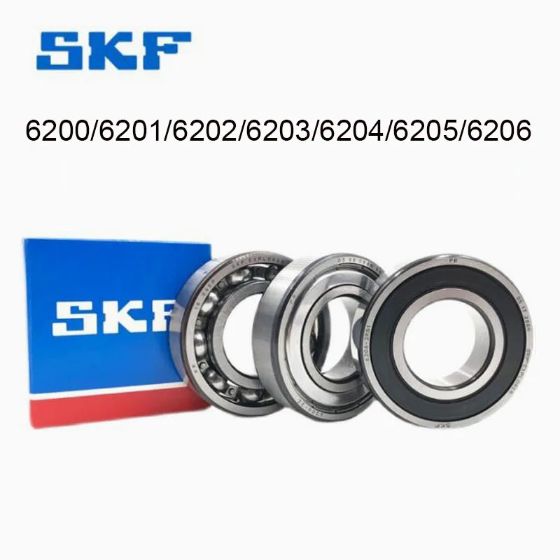 

Sweden Origin SKF Bearing 2/5PCS Deep Groove Ball Bearing ABEC-9 подшипники 6200 6201 6202 6203 6204 6205 6206-2Z/C3 2RS1 베어링