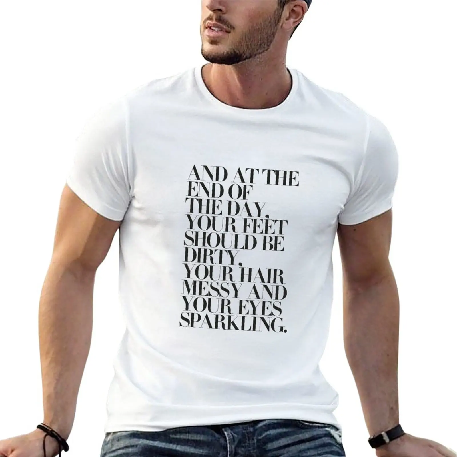 

New And at the end of the day T-Shirt plus size tops vintage t shirt tees summer top T-shirt men