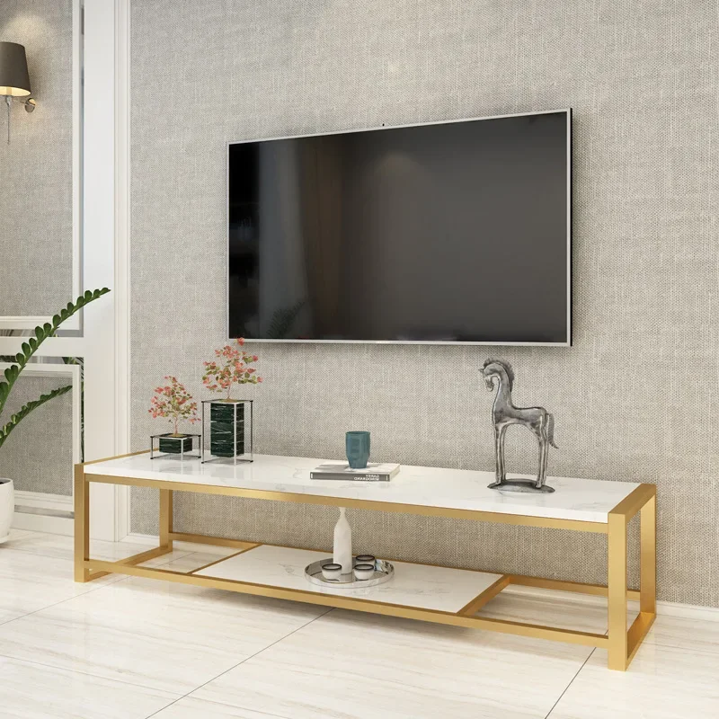 Espositore Tv In Oro Soggiorno Portatile Di Lusso Nordico Tv Console Da Pavimento Cabinet Storage Fernseher Schrank Furniture Mq50Ds