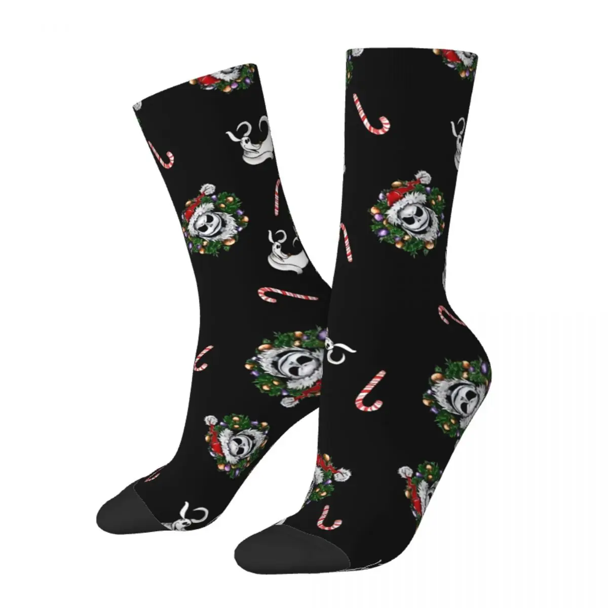 

Funny Men's Socks Christmas Nightmare Pattern Retro Harajuku Hip Hop Novelty Pattern Crew Crazy Sock Gift Printed