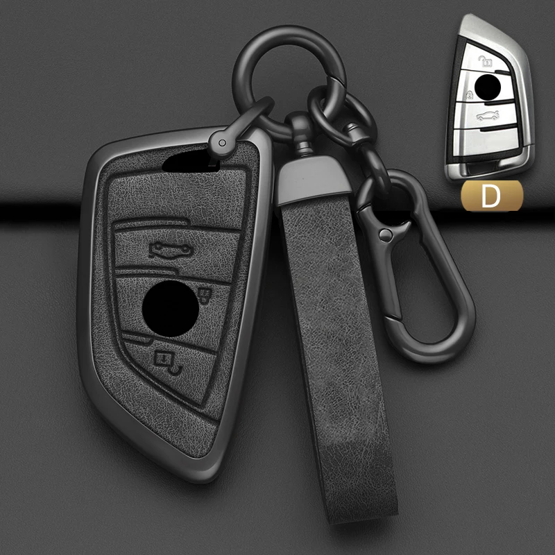 Alloy Style Car Key Case Cover Shell Fob for BMW X1 X3 X5 X6 X7 1 3 5 6 Series G20 G30 G11 F15 F16 G01 G02 F48 Accessories key case,car key shell,car key,key shell