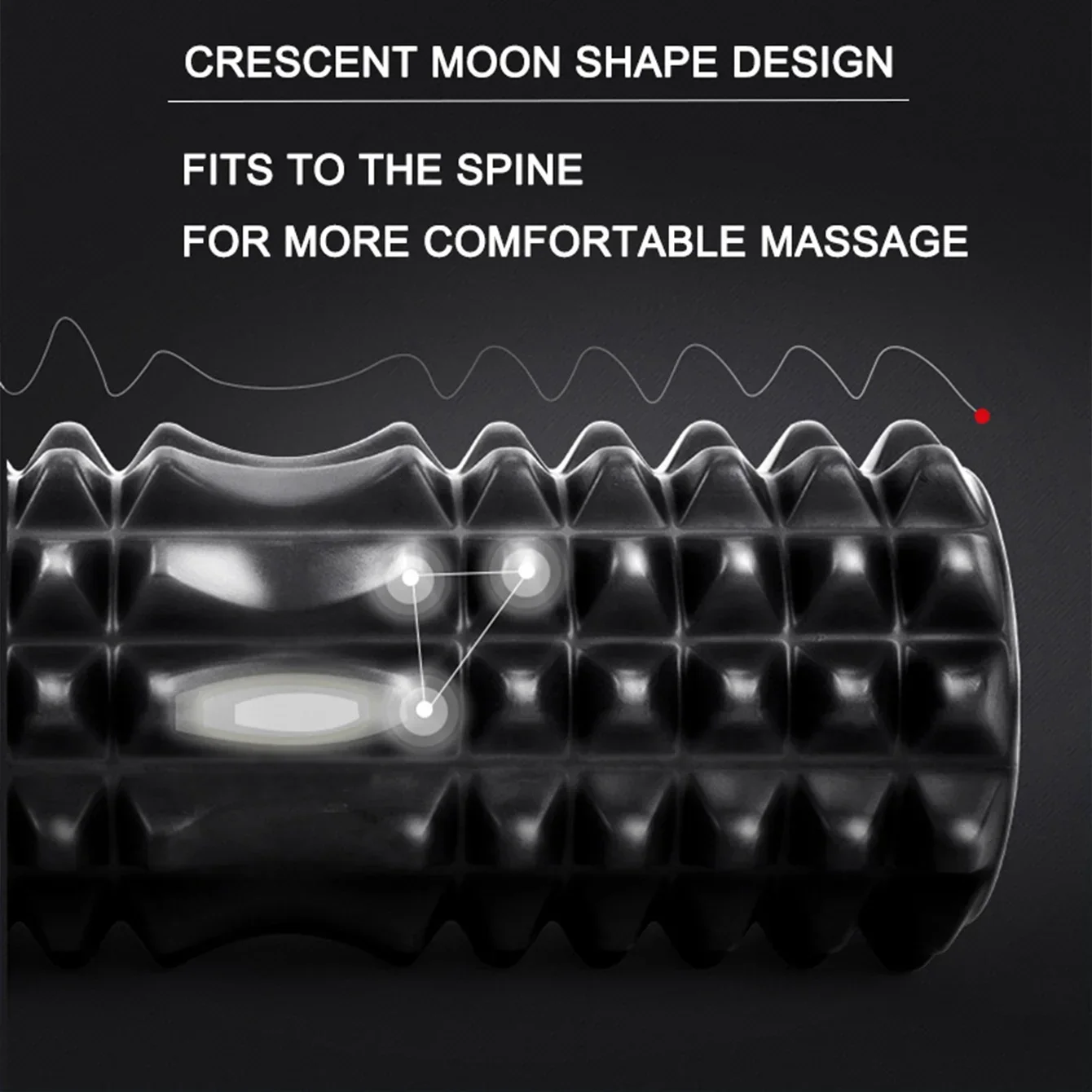 45cm High Density Foam Roller Yoga Column Deep Massage Fitness Equipment Sport EVA Block Muscle Relaxation Pilates Gym Exercises