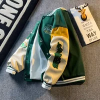 Men's Fashion Baseball Jacket | Casual Hooded Jersey Coat | Long Sleeve Loose Fit - Image 4