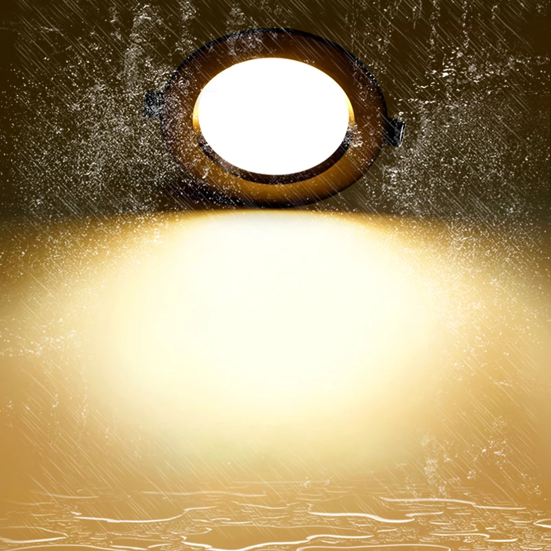 LED Downlight Waterproof IP65 7W 9W 12W 15W 3W 5W Spot Lamp AC 220V 230V Ceiling lamp Warm Natural Cold White Indoor Lighting led downlight,led spotlight