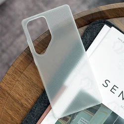 Anti - Fingerprint Stylish Matte Geometric Stripe Case for Sam S26 Ultra (White JH CB)