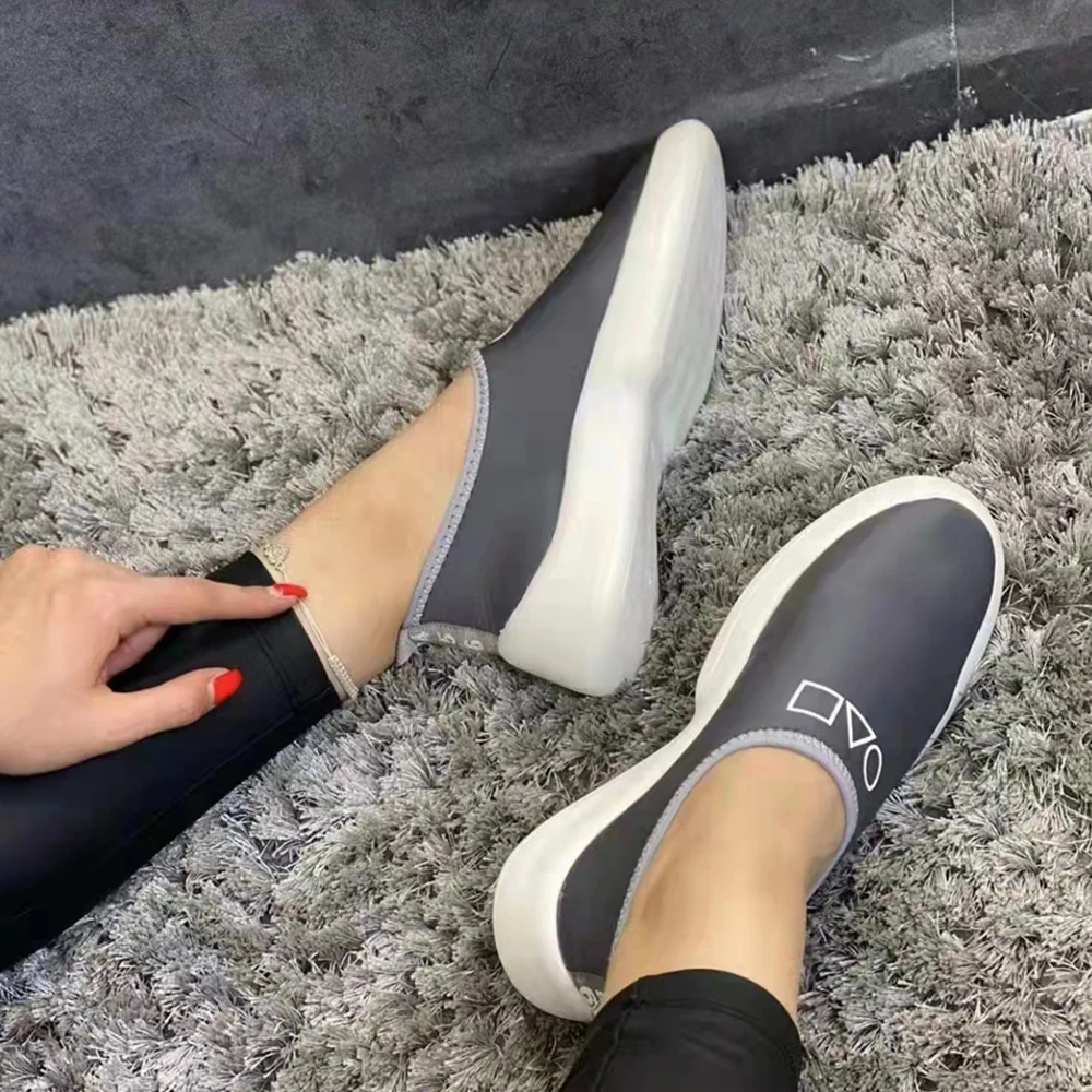 Women's Fashion Sneakers 2022 Spring New Candy Color Female Slip On Breathable Casual Shoes Outdoor Running Walking Flats 