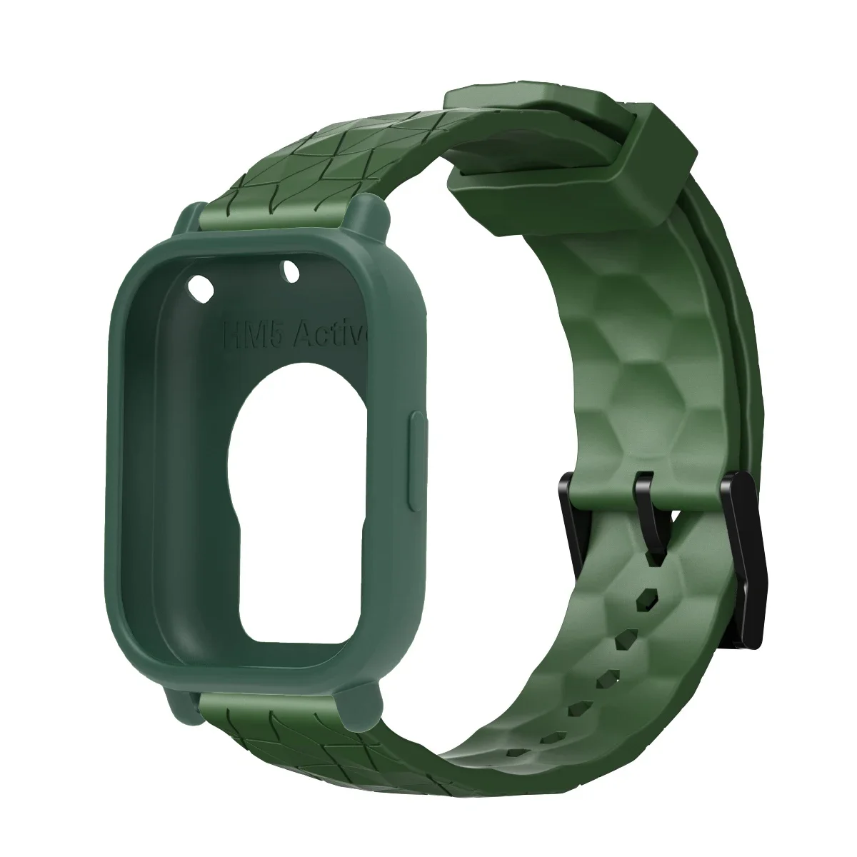 Enhanced Silicone Replacement Bracelet with Protective Shell Covers