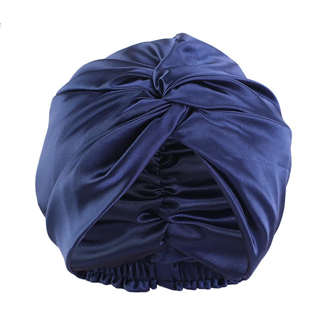 Cuffia in raso turbante elastico fascia larga berretti da notte cuffia per  capelli in raso per dormire cappello per capelli ricci Bandana da notte  donna - AliExpress