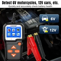 2026 New KONNWEI KW650 Car Moto Battery Tester 6V 12V Auto Battery Analyzer 100 to 2000 CCA Car Moto Cranking Charging Test Tool - Image 3