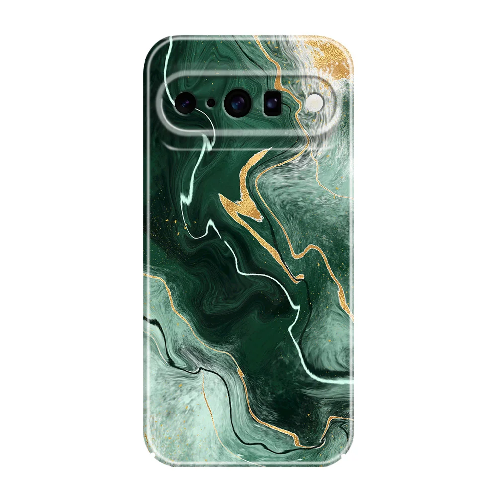 Gold Marble Hard Cover Phone Case with 5G Film Finish