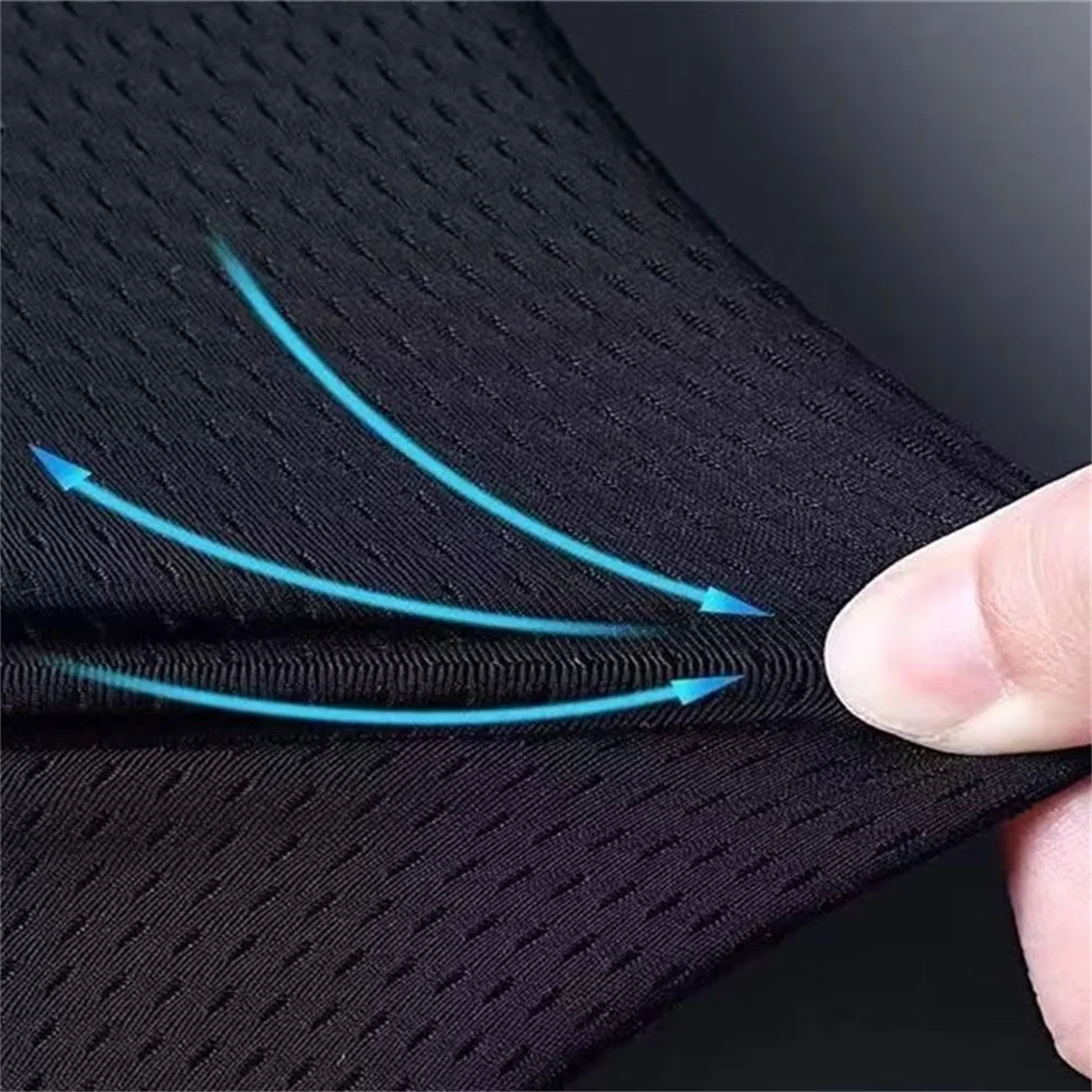 Men Half Pants Running Shorts Summer Thin Quarter Pants Loose Quick Drying Pants Male Casual Sport Gym Mesh Breathable Shorts 3