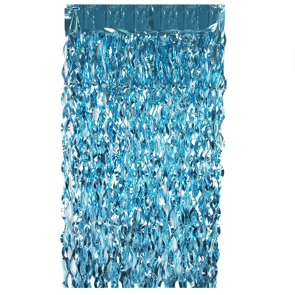 Aqua Fantasy Tassel Rain Curtain - Shimmering Ocean-Themed Wall Decor