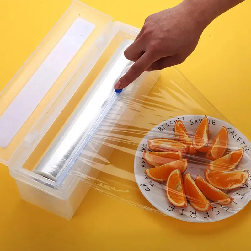 33cm Home Plastic Wrap Dispensers And Foil Film Cutter Food Cling Film Cutter Stretch Tite Plastic Wrap Dispenser With Cutting Plastic wrap cutter cling film cutter cling wrap dispenser kitchen wrap dispenser plastic wrap dispenser food film dispenser